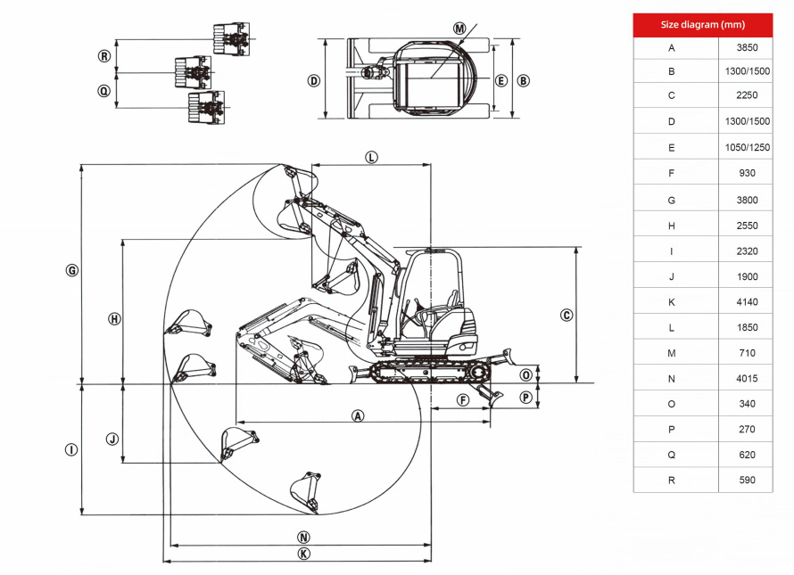 W30 Pro - 3 Ton Mini Excavator