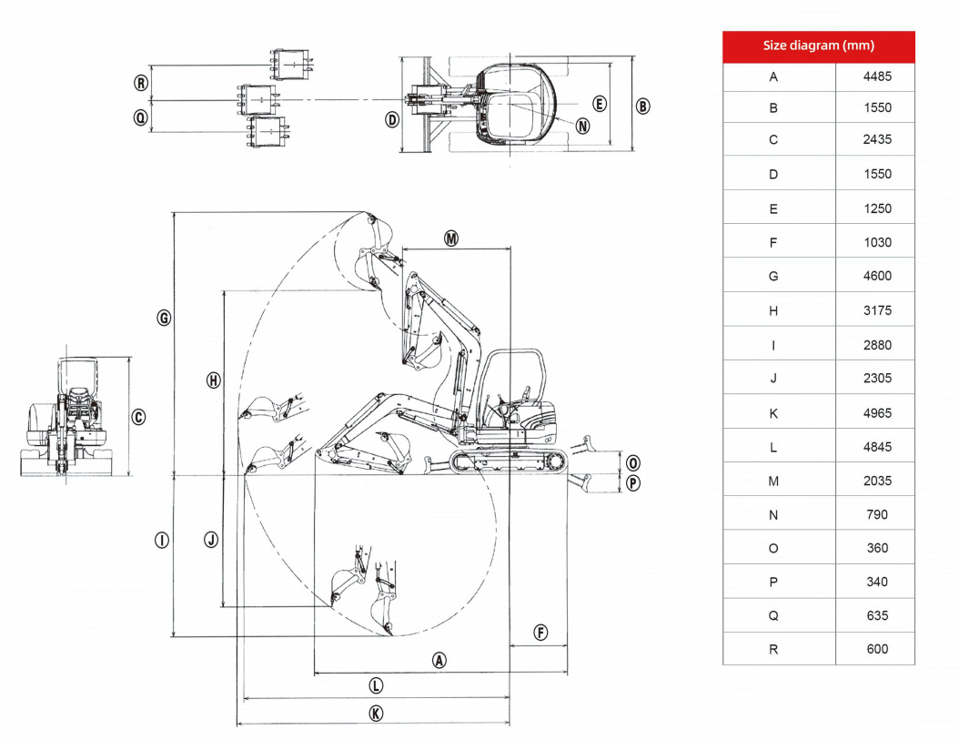 W35 Pro - 3.5 Ton Mini Excavator