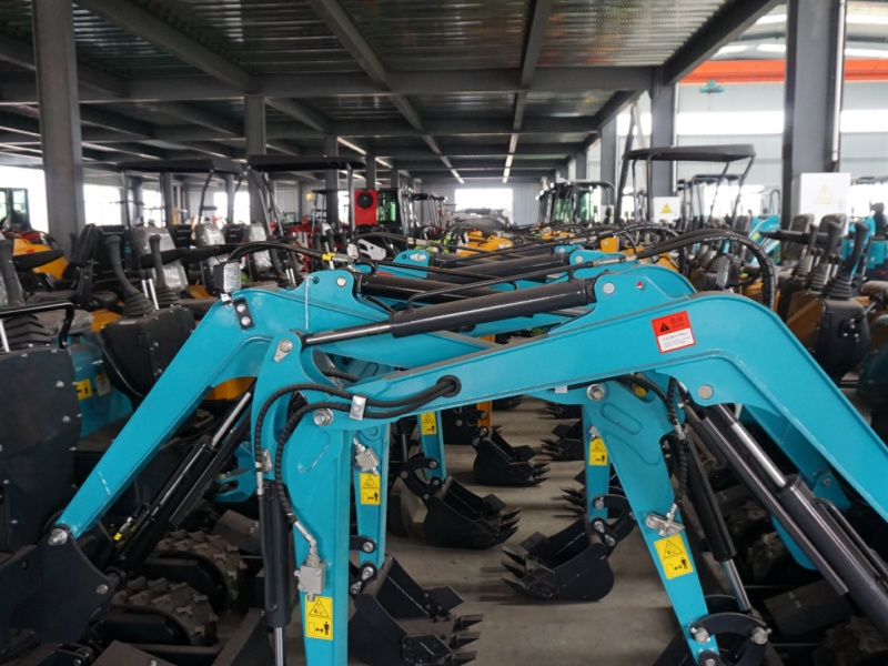Explore the mini excavator assembly workshop